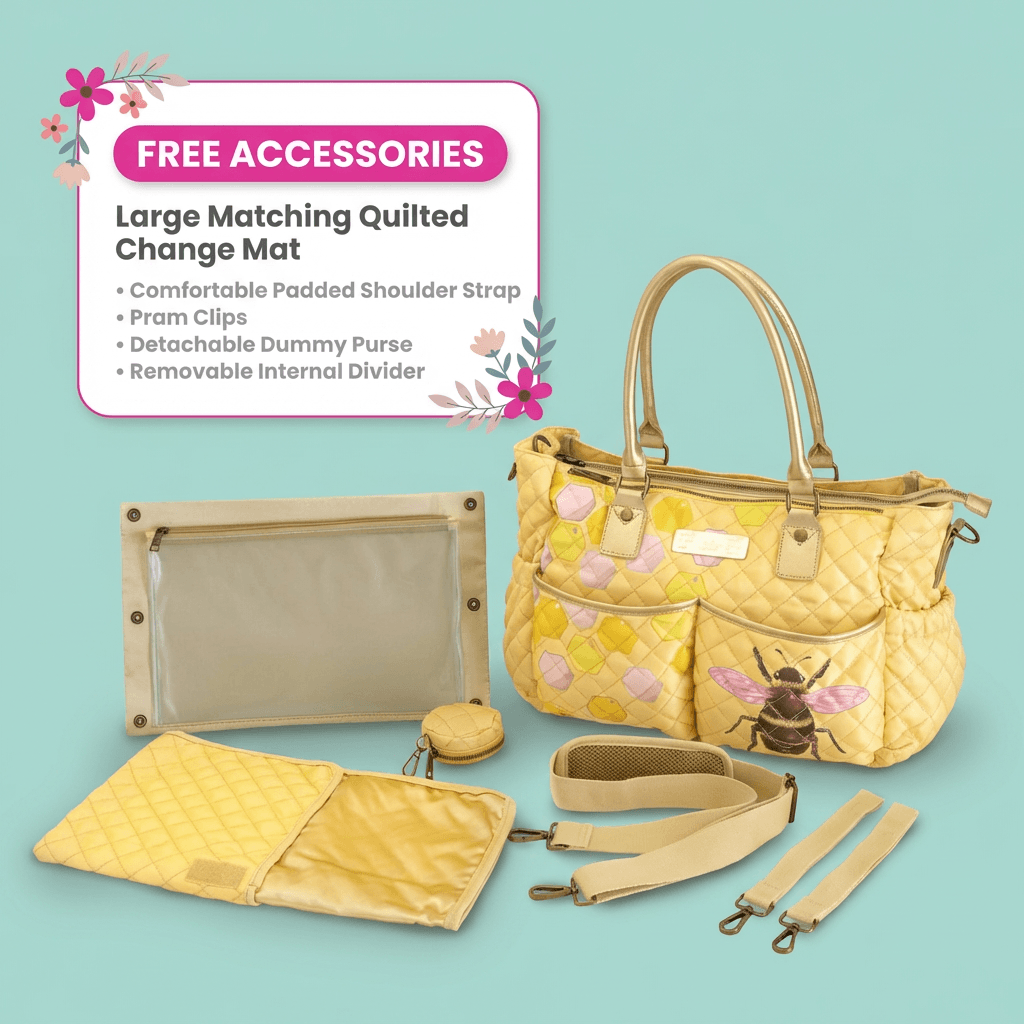 Bzz Bee 绗缝婴儿尿布包